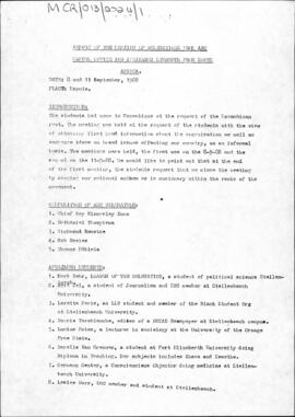 The Students Met With The Anc In Maputo Mozambique The Meeting Was Chaired By The Chief Representative The Students Had A List Of Questions On Matters Of Interest To Them